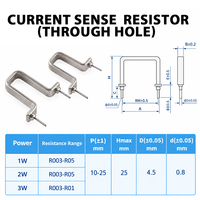Résistance de détection de courant traversante FLQ50 1W-3W, faible inductance, haute puissance, pour applications électroniques automobiles