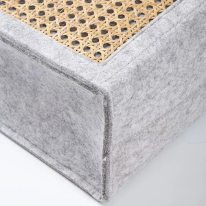 Borse Tote Ecologiche <span class=keywords><strong>in</strong></span> Fibra di Poliestere Quadrata con Manici <span class=keywords><strong>in</strong></span> Legno, Design Multifunzione per Viaggi e Camera da Letto, Vendita all'Ingrosso - Product Image 4