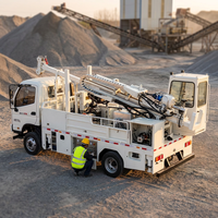 GDC-100, foreuse multifonctionnelle entièrement hydraulique montée sur camion léger, châssis tout-terrain 4x4, profondeur de forage maximale de 200 m