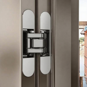 Hiện đại 80kg Heavy-Duty an ninh giấu đồ nội thất bản lề 3D có thể điều chỉnh gấp vô hình ẩn bản lề cho phòng ngủ cửa - Product Image 2