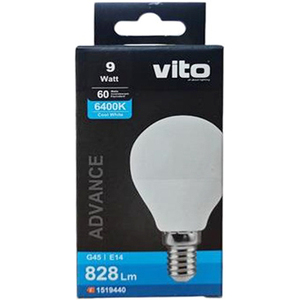 Bombilla LED G45 E14 9W Luz Fría 6400K 828lm - Product Image 2