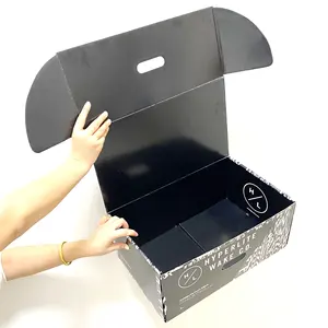 Caixa de presente dobrável de arte fosca, feita de papel de arte e caixa dobrável de papelão