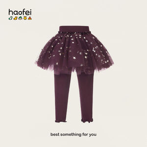 El último diseño coreano Sweet Girls <span class=keywords><strong>Tutu</strong></span> Falda Pantalones Venta al por mayor Boutique Kids Soft Otoño Invierno Leggings - Product Image 2