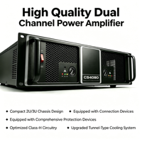 Amplificateur de puissance professionnel 2*700W - Haute puissance, faible distorsion pour spectacles/théâtres/grands événements