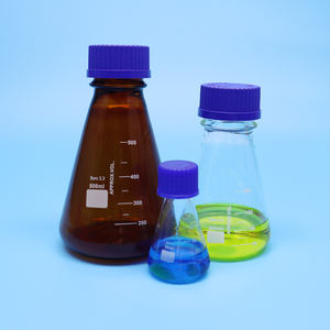 Flacons Erlenmeyer pour expériences de <span class=keywords><strong>chimie</strong></span> transparentes/ambrées de laboratoire faciles à utiliser - Product Image 1