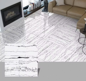 Azulejos de Porcelana Modernos y Brillantes, Resistentes a los Ácidos, Antideslizantes, Antibacterianos y Duraderos para Pisos, Paredes y Uso en Exteriores de Villas, 800x800 - Product Image 2