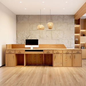 Hiện đại tối giản nướng sơn bất động sản văn phòng công ty sảnh khách sạn tủ phía trước bàn thu ngân quầy tiếp tân thiết kế quầy - Product Image 6