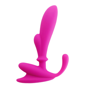 Masseur de prostate en silicone blanc et noir, étanche, jouet de plaisir anal pour adultes, pour débutants et professionnels - Product Image 1