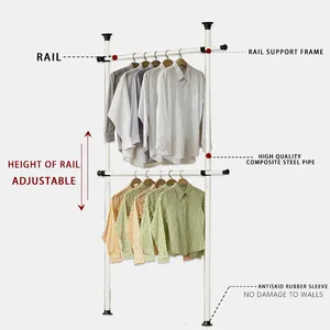 Novo design fácil montar multi-funcional portátil quarto guarda-roupa closet