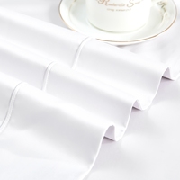 Parure de lit hôtelière 4 pièces en coton égyptien 200 fils, tissée, qualité supérieure, toutes saisons, certifiée OEKO-TEX, non jetable, personnalisable