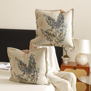 หมอนผ้ากอซคอตตอนแท้หมอนรองเอวถอดออกได้และซักได้สำหรับห้องนั่งเล่นห้องนอนรถหมอนสี่เหลี่ยม - Product Image 6