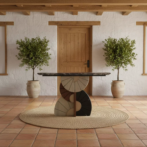 <span class=keywords><strong>Mesa</strong></span> <span class=keywords><strong>Consola</strong></span> de Estilo Chino Moderno |   <span class=keywords><strong>Mesa</strong></span> de Entrada de Madera Maciza y Mármol para Entrada de Galería de Arte Bohemia y Entrada de Casa de Campo - Product Image 3