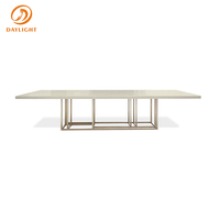 Table à manger ronde en marbre de luxe, vente en gros d'usine, pas cher, meubles d'intérieur, ensemble de salle à manger