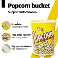 Seau à popcorn et boîtes à poulet jetables à grande capacité avec logo personnalisé de l'usine Jiehui pour les contenants de restauration rapide à emporter