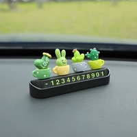 Plaque d'immatriculation de téléphone de voiture décor d'intérieur Anime ornements de Cactus mignons parfum automatique accessoires de carte de stationnement temporaire cachée