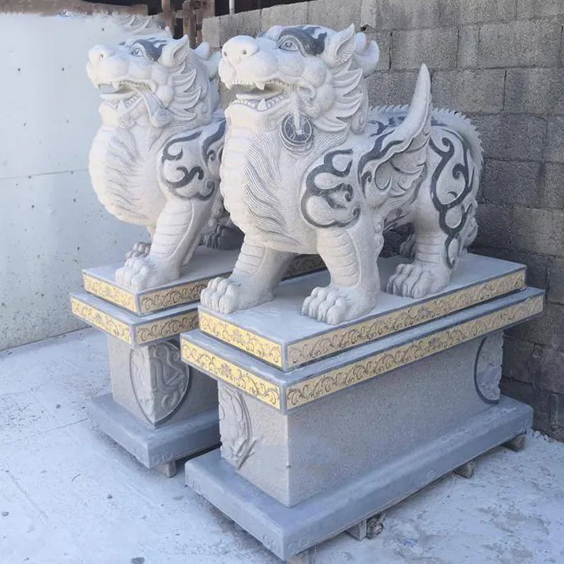 屋外玄関風水動物石像等身大ピクシウ大理石像彫刻| Alibaba.com