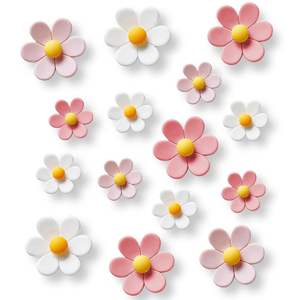 Aimants de réfrigérateur en forme de fleurs, aimants roses pour réfrigérateur, aimants mignons pour tableau blanc, aimants pour casier de filles - Product Image 1