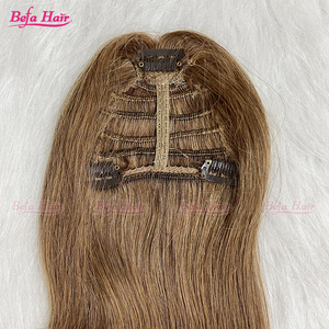 Vente en Gros Extensions de <span class=keywords><strong>Cheveux</strong></span> Humains à <span class=keywords><strong>Frange</strong></span> avec Clip Droit en Os - Product Image 5
