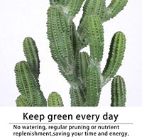Cactus artificiel de 32 pouces, faux cactus du désert en pot, décoration pour la maison, le jardin et le bureau, paysage de cactus artificiel d'intérieur/extérieur