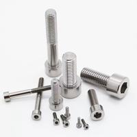 Vis en titane M3 M5 M6 M8 X 1.25 X 20mm 10mm 65mm Pas 1.0mm Ti Vis à tête hexagonale Allen pour siège de vélo de route DIN913