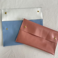 BSCI gros bleu voyage trousse de toilette avec poignée en cuir PU maquillage personnalisé étanche sacs à cosmétiques enveloppe trousse de maquillage