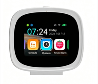 Vente flash - Réveil intelligent avec écran tactile de 2,8 pouces, alarme IA, WiFi, interaction vocale, horloge intelligente pour enfants, système d'exploitation Android, heure mondiale, 3000 mAh
