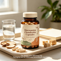 Capsules de soutien articulaire à la Glucosamine et à la Chondroïtine avec MSM, Collagène Bovin, Extrait de Ganoderma et Extrait de Crinière de Lion