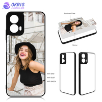 Coque de téléphone vierge en TPU 2D pour sublimation avec plaque en aluminium pour Motorola G24 G34 G14 Série G, transfert thermique, vente en gros