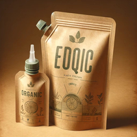 Pochettes souples personnalisées de 250 ml avec bec verseur, en aluminium et plastique, pour jus de pastèque