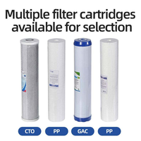 Filtre à eau Big Blue 20 pouces à 3 étapes pour la purification de l'eau des puits et des forages en Afrique du Sud avec support robuste