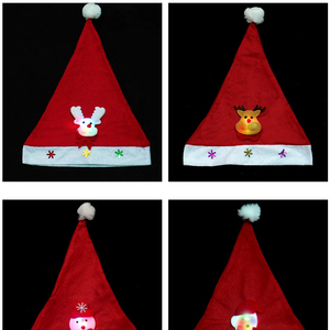 La dernière LED à la mode illumine les chapeaux de père noël de noël de renne de bonhomme de neige de noël pour la décoration de fête - Product Image 6