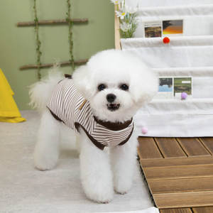 MSYO XL desain bergaris pakaian hewan peliharaan anak anjing setelan pemulihan operasi antilicin untuk kucing anjing grosir rompi Teddy musim semi musim dingin - Product Image 5