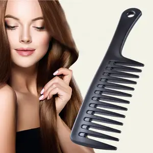 Jumbo rộng răng Detangler lớn lớn lược xử lý afro xoăn tóc bàn chải UK