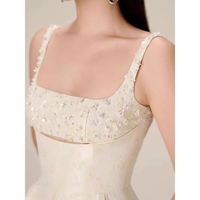 Vietnam Niche fait à la main taille minceur longue hanche enveloppé luxe femmes sexe soirée décontracté élégant robe de soirée