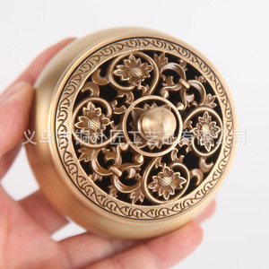 Brûleur d'encens en cuivre Tongpu Craftsman, à trois pieds, en forme d'angle, en cuivre pur, pour usage domestique, brûleur d'encens d'intérieur au bois de santal - Product Image 3