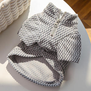 מעיל חורף חם מפוליאסטר עם חצי רוכסן לכלבים וחתולים, מתאים לכלבים קטנים, בינוניים וגדולים, רך, לבוש יומיומי לפעילויות חוץ, אביזרי לבוש לחיות מחמד - Product Image 5