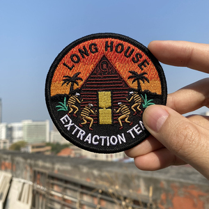 <span class=keywords><strong>Patch</strong></span> brodé tissé en tissu personnalisé de haute qualité coudre sur du fer sur des patchs de broderie pour chapeau <span class=keywords><strong>et</strong></span> vêtements - Product Image 4