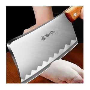 Cuchillo para cortar huesos Yangjiang de 17.5 cm, acero al carbono de alta dureza, cuchillo de carnicero para cortar carne de cocina - Product Image 1