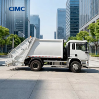 Camion Compacteur de Déchets CIMC 9m³ 7 Tonnes à Chargement Arrière Shacman L3000 Euro 2 LHD pour l'Algérie et l'Afrique