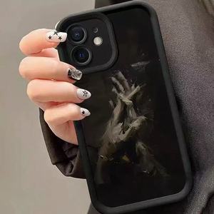 <span class=keywords><strong>Coque</strong></span> de téléphone antichoc givrée au design <span class=keywords><strong>manga</strong></span> hip-hop pour <span class=keywords><strong>iPhone</strong></span> 16 15 <span class=keywords><strong>14</strong></span> 13, motif peinture à l'huile abstraite, art sombre - Product Image 5