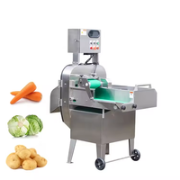Máquina Cortadora Automática de Frutas y Verduras Dezoton, Cortadora Multifuncional de Acero Inoxidable para Raíces, Rizomas y Verduras de Hoja