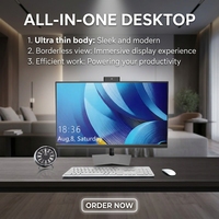 Grosir Monoblock 24-inci i3-1220P DDR4 16G RAM 512GB SSD OEM AIO Desktop All in One PC Komputer