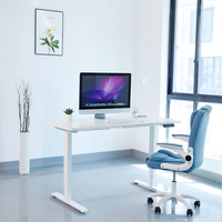 Bureau ergonomique et électrique à double moteur, support vertical réglable, meubles de bureau