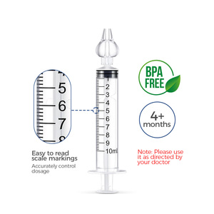 Lave-<span class=keywords><strong>nez</strong></span> de sécurité en PVC approuvé CE ISO 10ml 4 pièces dispositif de <span class=keywords><strong>lavage</strong></span> d'irrigation nasale pour bébé rhinite irrigateur nasal - Product Image 4