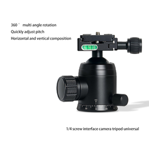 Chuyên nghiệp nhiếp ảnh xách tay <span class=keywords><strong>360</strong></span> độ xoay máy ảnh Tripod cài đặt bóng đầu máy ảnh cài đặt ghế DSR máy ảnh - Product Image 2