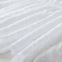Jupes de lit personnalisées imprimées de qualité supérieure, 300TC, 100% coton, imperméables, écologiques, tailles doubles, pour la maison et l'hôtellerie