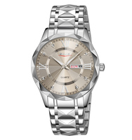 Montre SKMEI 9369 Modèle Reloj Montre Luxe Or Homme Acier Inoxydable Mode Casual Automatique Quartz pour Couples Femme