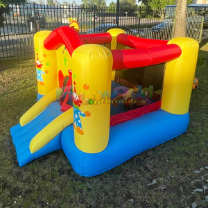 <b>Indoor</b> mini bouncer for kids commercial grade party bounce house inflatable clown bouncer with <b>slide</b> - Product Image 2