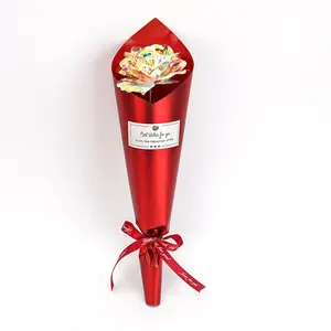 Flor de rosas bañadas en oro de 24k con interruptor de primavera, Flash LED, regalo del Día de San Valentín, Galaxy Rose, gran oferta