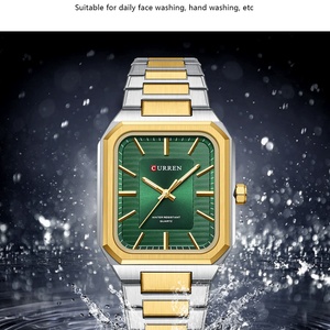 นาฬิกาข้อมือควอตซ์แฟชั่นแบรนด์แท้ Relogio curren 8457 รุ่น curren Homme Montre นาฬิกาสี่เหลี่ยมสำหรับผู้หญิง - Product Image 5
